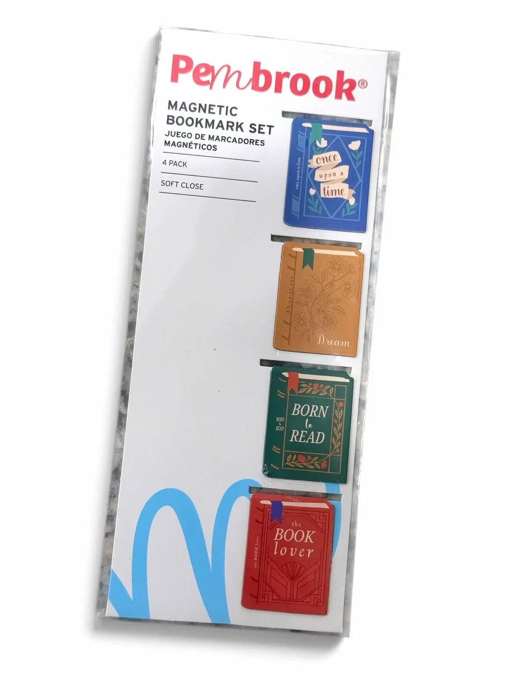 Pembrook Magnetic Bookmark Set Of 4 Pack Vintage Inspired Reader Gift Book Lover